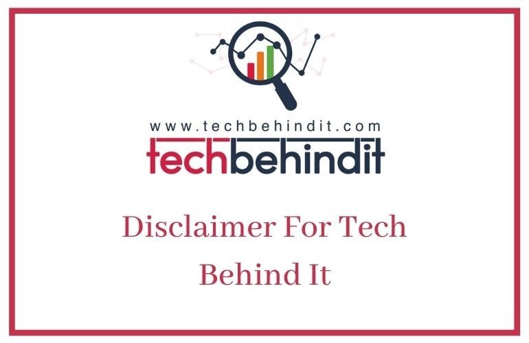 Disclaimer For Tech Behind It