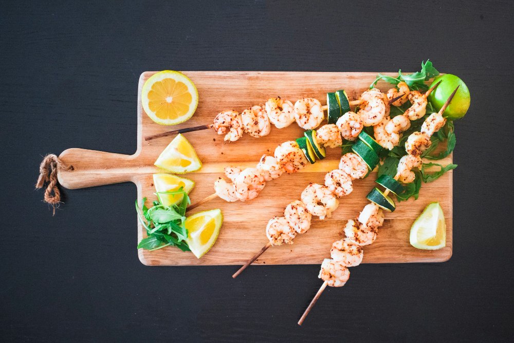 Grilled Garlic Herb Shrimp Skewers