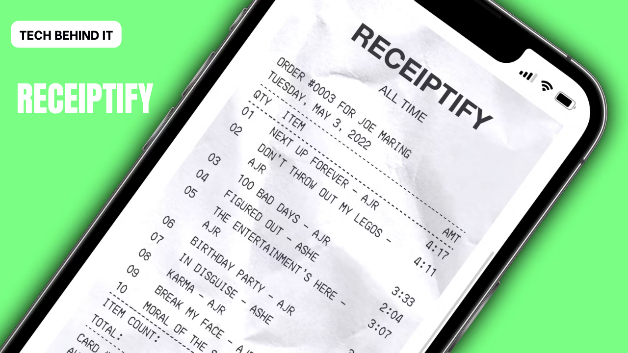 Create a Spotify Receiptify for your Most Played Songs This Year